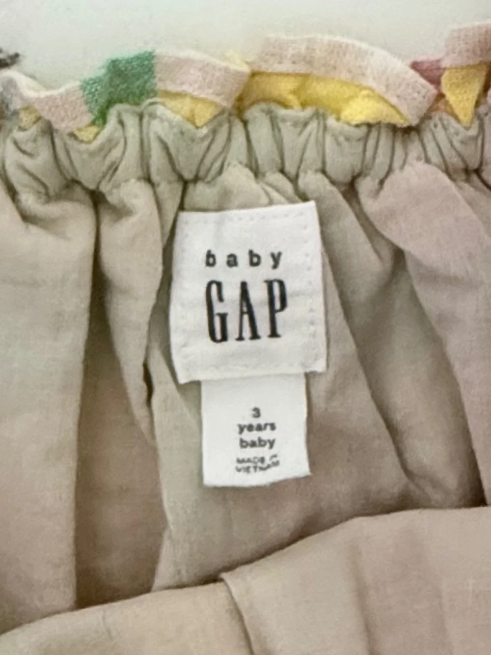 GAP Linen Blend Plaid Shorts & Top NWOT Yellow Ruffle Tee 3T Girls